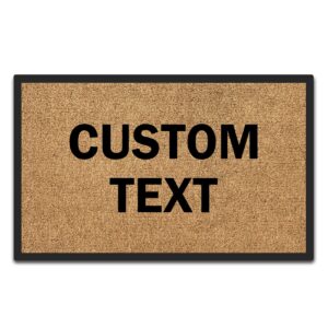 Artsbaba Funny Doormat Custom Personalized Door Mat Indoor Outdoor Entrance Floor Mat Front Door Rug Home Office Housewarming Welcome Mat