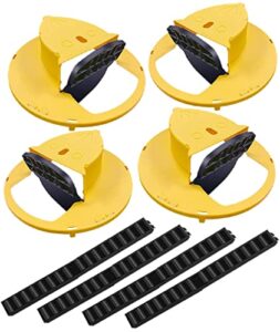 mouse trap bucket flip lid (4 pack) for 5 gallon bucket, humane mouse trap mice trap rat trap, indoor/outdoor/patio/chicken coop