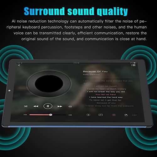 Tablet 10.1 Inch, 6GB 128GB Talkable Tablet PC for 12, 10 Core CPU Dual Band, 5G WiFi, 128GB Expand, Dual SIM, Type C, 1960x1080 IPS Touch Screen, 8800mAh, GPS