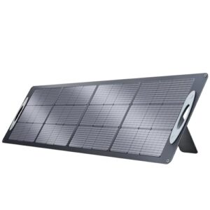 vdl portable solar panel sc0201, 200w monocrystalline foldable solar panel kit with adjustable kickstand, mc-4 output for solar generator power station,rv, outdoor camping, off grid