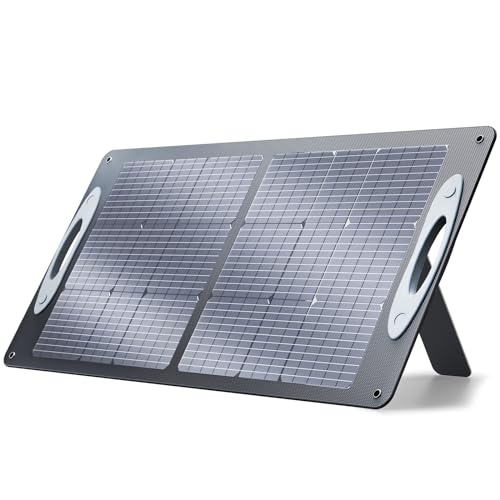 VDL Portable Solar Panel SC0101, 100W Monocrystalline Foldable Solar Panel Kit with Adjustable Kickstand, MC-4 Output for Solar Generator Power Station,RV, Outdoor Camping, Off Grid