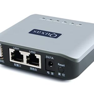 Quxas Print Server Ethernet to USB2.0 Network 1-Port LAN Print Server (LP-N110)