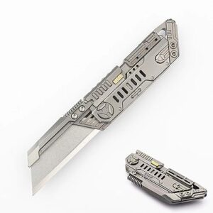 qhyitonti edc box cutter knife alien mt8 folding knife outdoor edc mulititool gear (polishing)