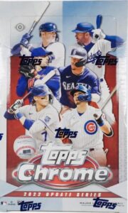 2022 topps chrome update series baseball hobby box (24 packs/4 cards)