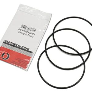 Captain O-Ring - Replacement WS02X22023 O-Rings for GE GXWH50M, GXWH70M00 Water Filter Housing (3 Pack)