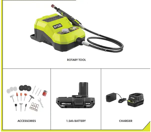 Ryobi 18V Rotary Tool Kit