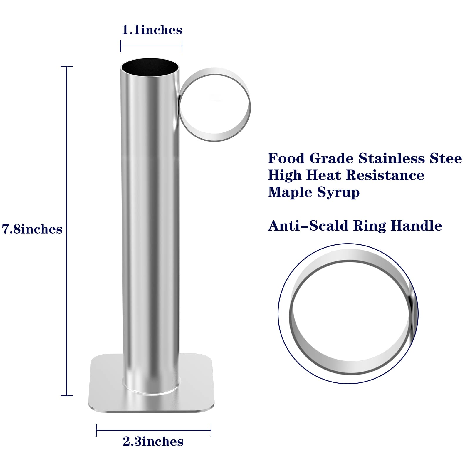 Maple Syrup Hydrometer Test Cup kit, Maple Syrup Density Kit, Measures Sugar Content in The Syrup, Stainless Steel Maple Syrup Kit, Easy to Read and Accurate, with Cleaning Brush