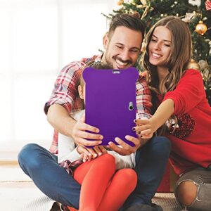 7-inch Children's Tablet Computer 1G RAM+8G ROM Quad Core Android Tablet WiFi, Bluetooth, Dual Camera, Games, Tablet with Silicone Case Early Educational Machine Christmas Gift (Purple)