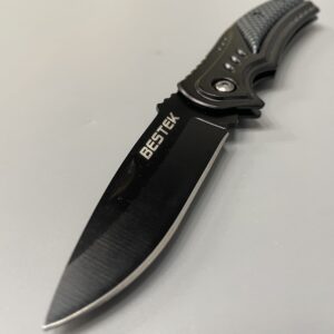 BESTEK Folding Knives,Pocket Knife - Black Folding Knife.