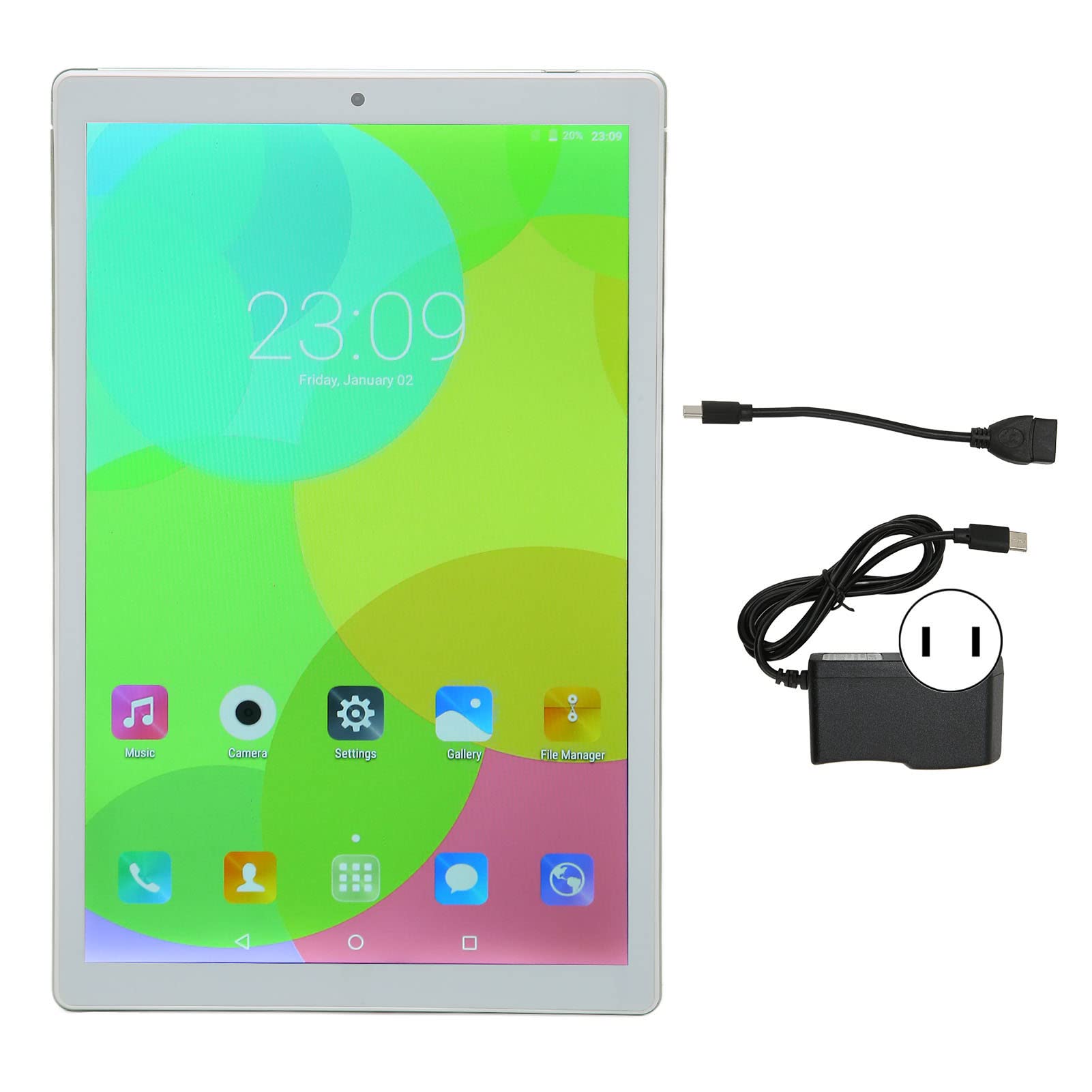 10.1 Inch Kid Tablet PC,Student Reading Tablet for Android10,HD IPS Touchscreen,6GB RAM 128GB ROM 8 Core CPU,5000mah,BT5.0,5G WiFi,Dual SIM Card Slots,Green.