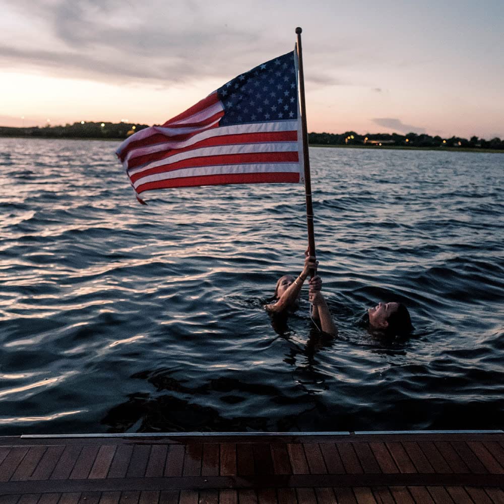 Allegiance Flag Supply 3' x 5' American Flag | American-Sourced Nylon Fabric, Embroidered Stars, Hand-Stitched | Proudly Made in USA