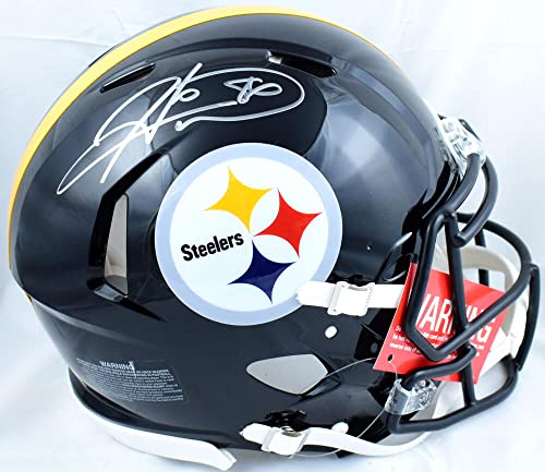 Hines Ward Autographed Steelers F/S Speed Authentic Helmet - Beckett W Hologram Silver