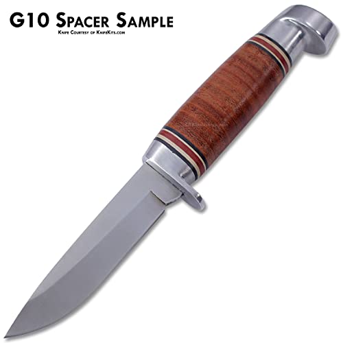 EZSMITH G10 - Knife Handle Spacer Material - (3 x 12 x .030 Inches) - Cool Gray