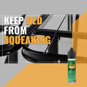 SQUEAKS FREE, 30 ML, Fix Any Squeak, All-Purpose Lubricant, Hinges, Doors, Drawers, Fans, Long Lasting, Non-Toxic, Clear, Pet safe, Non-Hazardous, Odorless, Safe, Reduced Floor Squeaks and Creak, Food Grade.