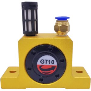 gt10 pneumatic air turbine vibrator gt series pneumatic turbine vibrator 1/8" industrial pneumatic system components turbine vibrators high speed with hopper golden gt-10 free muffler