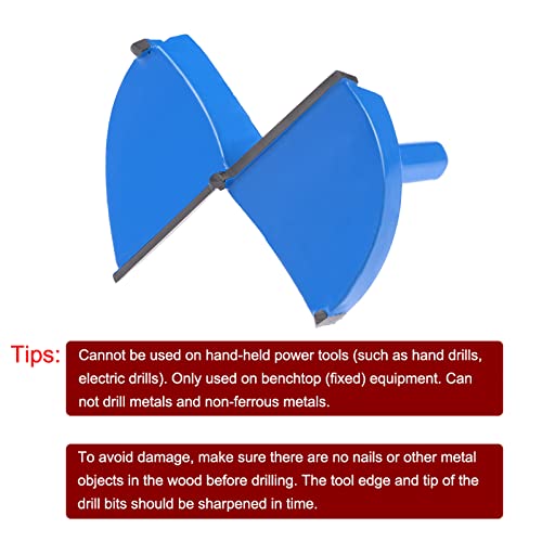 uxcell Forstner Drill Bits Set 70mm Dia. & 85mm Dia. Tungsten Carbide Wood Hole Saw Auger Opener, Woodworking Hinge Hole Drilling Boring Bit Cutter