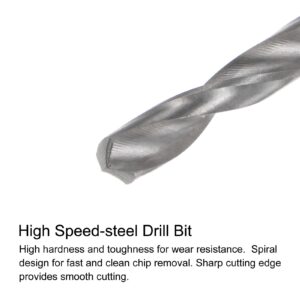 uxcell Tap & Bit Sets, 6#-32 UNC H2 Straight Flute Machine Thread Milling Tap Extra Long, 2.5mm High Speed Steel (HSS) Twist Drill Bit