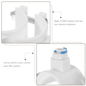 Mounting Accessories Saddle Clamp Drain Plastic Drain Saddle Valve Drain Pipe Saddle Water Drain Sink Saddle Sink Water Filter Water Filters Valve Equipment Pom Plastic Refit White