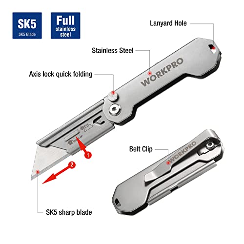 Knife: Mini Folding + Retractable