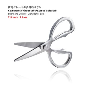 TONMA Herb Scissors (Made in Japan) All Steel Heavy Duty Pruning Shears for Gardening, Japanese Garden Scissors with Ergonomic Handle Good As Plant Cutters, Bonsai Trimmers, Flower Clippers Loppers