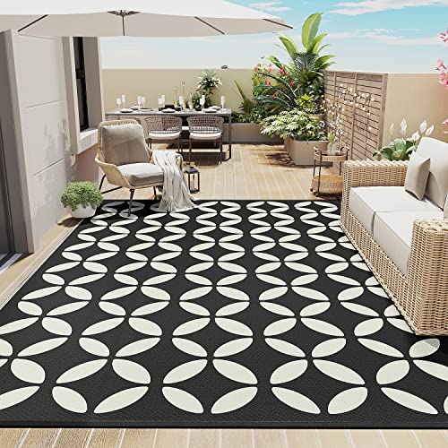 Outdoor Carpet Waterproof 5x8 ft Patio Outside Mat for RV Camping Picnic Reversible Lightweight Plastic Straw Rug for Patio Decor Decoration