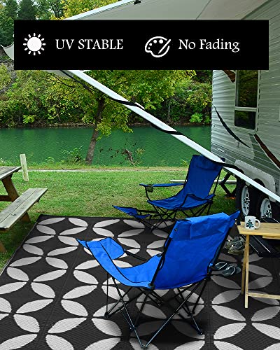 Outdoor Carpet Waterproof 5x8 ft Patio Outside Mat for RV Camping Picnic Reversible Lightweight Plastic Straw Rug for Patio Decor Decoration