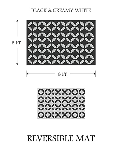 Outdoor Carpet Waterproof 5x8 ft Patio Outside Mat for RV Camping Picnic Reversible Lightweight Plastic Straw Rug for Patio Decor Decoration