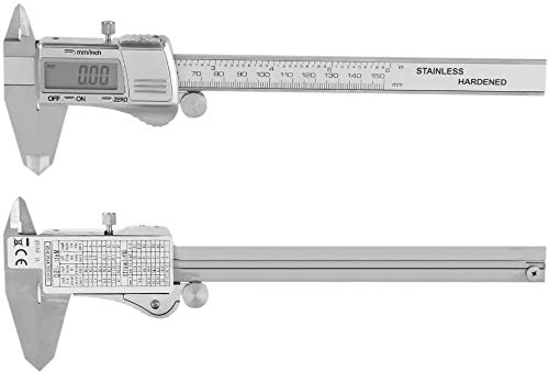 TIST Digital LCD Vernier Stainless Steel Caliper 150mm Micrometer Electronic Gauge