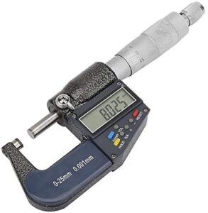 digital caliper measure tool 0-25mm electronic digital micrometer 0.001mm thickness gauge and wrench set measurment tool for multiple sizes