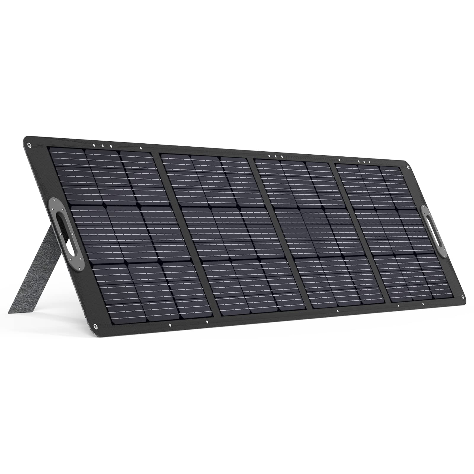 JustNow 200W Portable Solar Panel High Efficiency Foldable Kickstand Waterproof IP67 for Portable Power Station Camping Trip Outdoor