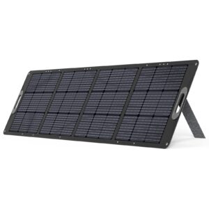 JustNow 200W Portable Solar Panel High Efficiency Foldable Kickstand Waterproof IP67 for Portable Power Station Camping Trip Outdoor