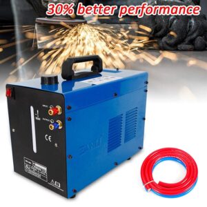 Welder Water Cooler, 370W Industrial Water Chiller Tank, 10L Tig Welder Torch Machine Water Cooling Cooler System, Provide Powerful Cooling, 0.35MPA/60HZ