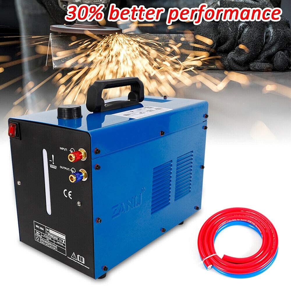 Welder Water Cooler, 370W Industrial Water Chiller Tank, 10L Tig Welder Torch Machine Water Cooling Cooler System, Provide Powerful Cooling, 0.35MPA/60HZ