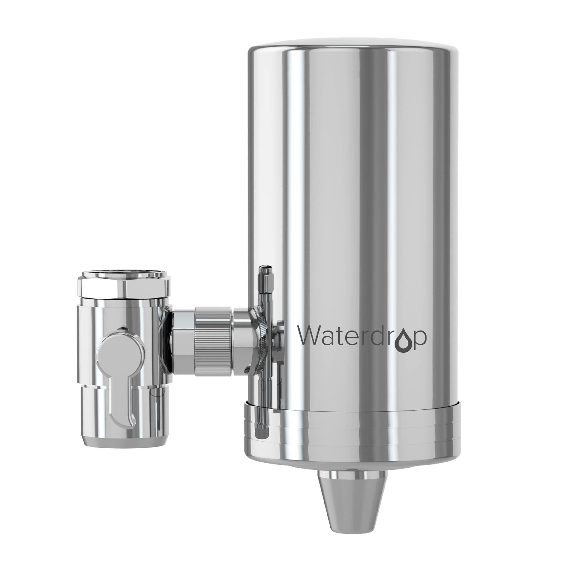 Waterdrop WD-FC-01 NSF Certified 320-Gallon Longer Filter Life Water Faucet Filter & Waterdrop WD-FC-06 Stainless-Steel Faucet Water Filter