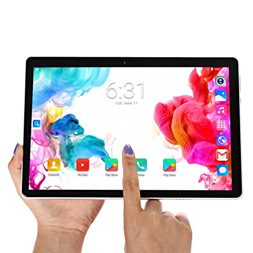 GUPE Portable Tablet, Octa Core 8MP 16MP HD Screen for Android11.0 System 10.1 Inch Tablet ROM 512GB 4G LTE Internet for Office (US Plug)