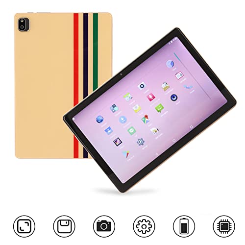 Reading Tablet, Dual Card Slots Octa Core CPU US Plug 100‑240V 6GB RAM 128GB ROM 5G WiFi 4G LTE Tablet for Gaming (US Plug)