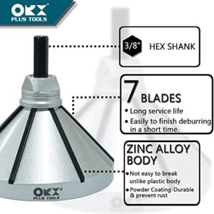 ORXPLUS TOOLS 2 in 1 Inner-Outer Reamer, Pipe and Tubing Chamfer Tool for OD 1-1/8" to 3-1/4" ID 1-1/16"to 3-3/8"