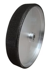 rikon pro series 82-5080r cbn grinding wheel 80 grit 8 inch wheel 1-1/2 inch wide with radius to sharpen high speed steel cutting tools for your woodworking lathe