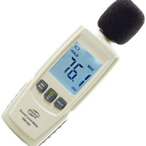 Sound Level Meter Decibels Detector 30-130dBA Digital o Sound Level Meter Noise Measurement Tool for Office Hospitals