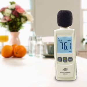 Sound Level Meter Decibels Detector 30-130dBA Digital o Sound Level Meter Noise Measurement Tool for Office Hospitals