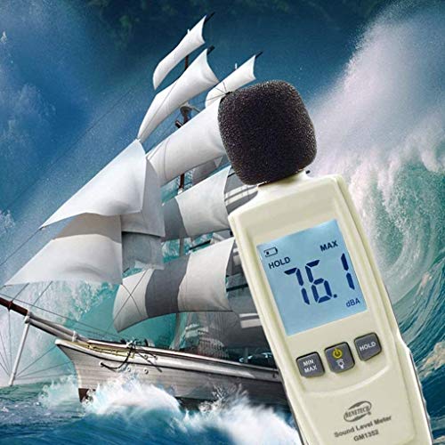 Sound Level Meter Decibels Detector 30-130dBA Digital o Sound Level Meter Noise Measurement Tool for Office Hospitals