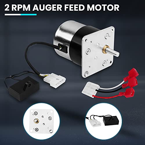 SRV7000-670 Auger Feed Motor Replacement for pelpro PP130, PP130-B, PP130-RF, PP60, PP60-RF, PP70, PP150,PPC90, TSC90 Pellet Stove, 2RPM Synchronous Auger Feed Motor.