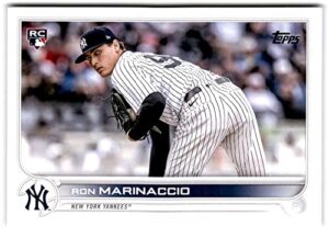 2022 topps update #us165 ron marinaccio rc rookie new york yankees baseball trading card