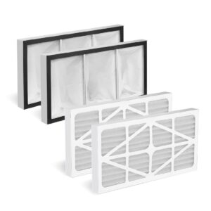 powertec inner & outer filters for wen 3417 af1270/ powertec af1044 af1045 air filtration systems woodworking, replacement for wen 3415af1 3415af5 woodworking air filters, 4pk (color may vary) (75073)
