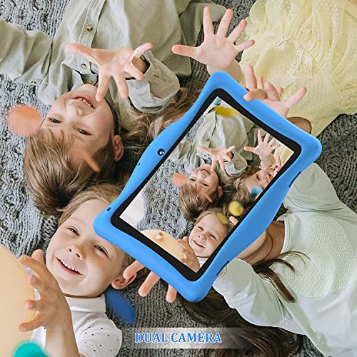 SGIN Android 12 Kids Tablet, 10 Inch Tablet for Kids, 2GB+32GB Toddlers Learning Tablet with Case, Parental Control, Games, Dual Camera, Bluetooth, WiFi(Blue)