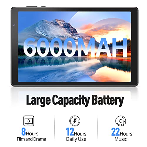 Android Tablet 10 Inch,Android 12 Tablet PC,32GB ROM 512GB Expand,IPS HD Touch Screen and Dual Speaker,6000mAh Long Life Battery,Google Certificated WiFi 6 Tablets(Gray)