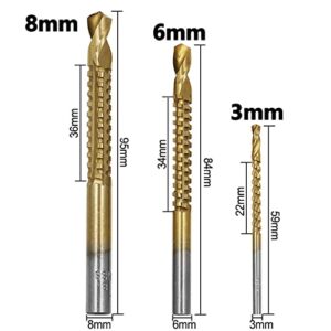 6PCS Step Drill Bits Set, HSS High Speed Steel for Stainless Steel, Metal, Wood, Plastic Drilling 4-32MM / 4-20 MM / 4-12MM / 6MM / 8MM / 3MM with Case for Woodworking, DIY Lovers…