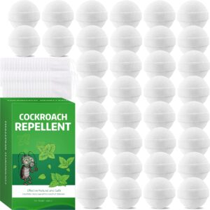 36 pack roach repellent peppermint oil to keep cockroach away from house, powerful cockroach repellent, roach spider ant mouse repellent for home kitchen office hotel garage car, safe for humans