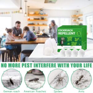 36 Pack Roach Repellent Peppermint Oil to Keep Cockroach Away from House, Powerful Cockroach Repellent, Roach Spider Ant Mouse Repellent for Home Kitchen Office Hotel Garage Car, Safe for Humans