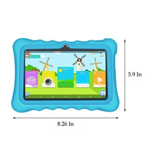 Hd Tablet Wifi Bluetooth Android Game Tablet,7inch Ips Display Screen,Christmas Birthday Gift,2gb Ram+16gb Rom,3000mah Battery,Android-11 System (Blue)